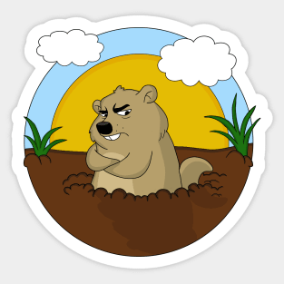 Groundhog day Sticker